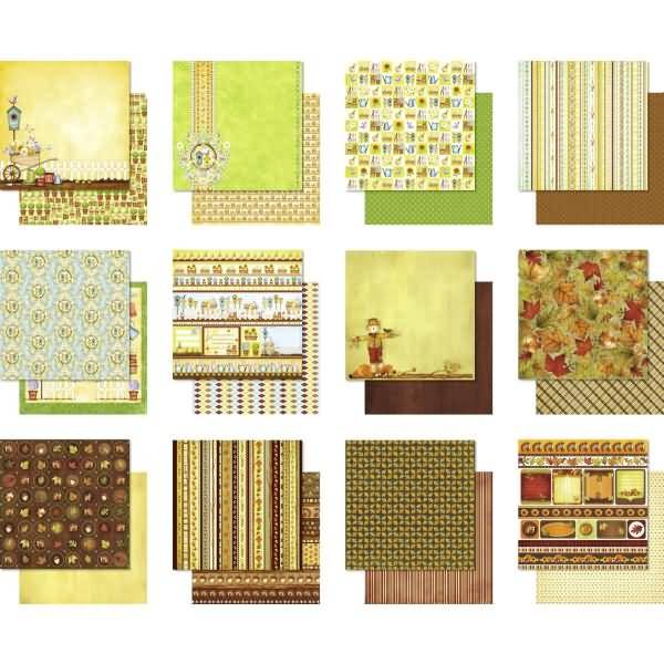 Scrapbook Paper Premium Glitter Block 30,5x30,5cm Version 14 VE=12 Blatt