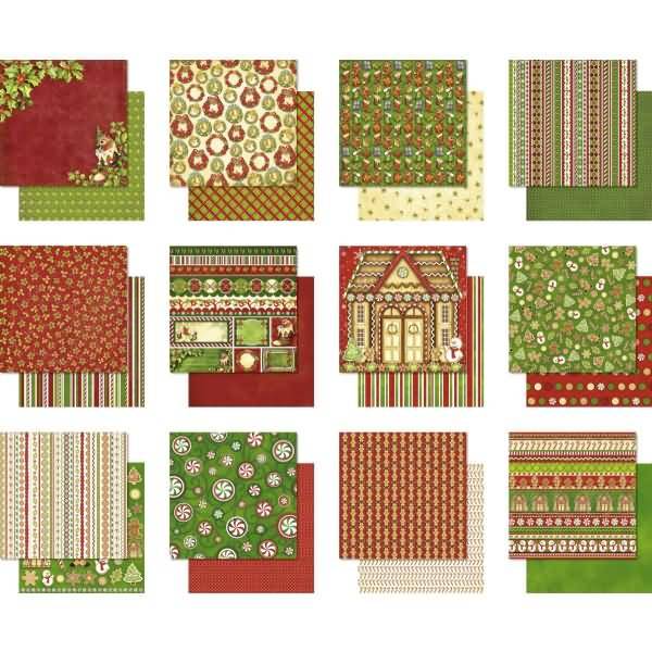 Scrapbook Paper Premium Glitter Block 30,5x30,5cm Version 15 VE=12 Blatt