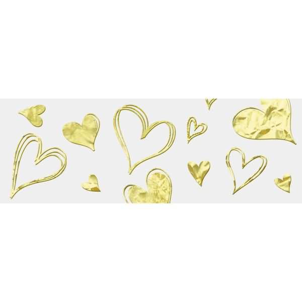 Transparentpapier Golden style 115g/qm A4 VE=5 Blatt Herzen