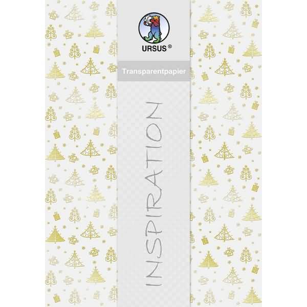 Transparentpapier Golden Style 115g/qm A4 VE=5 Blatt Weihnachten