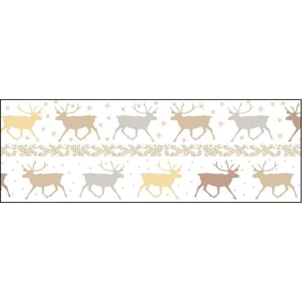 Transparentpapier 115 g/qm A4 VE=5 Blatt Classic Christmas creme/braun Motiv 2