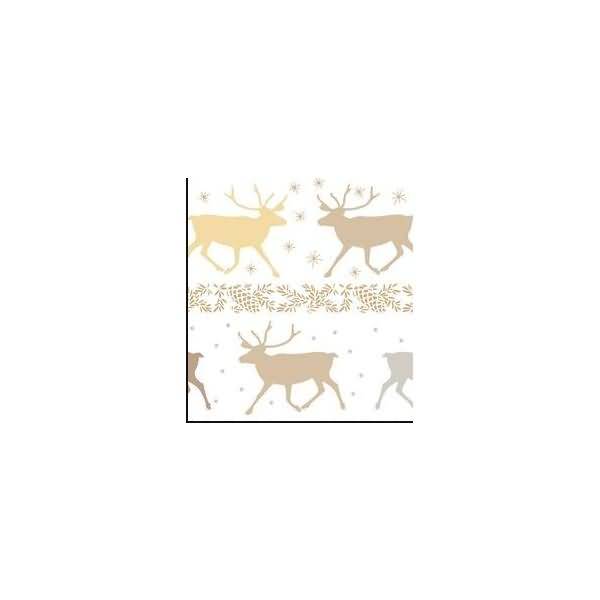 Transparentpapier 115 g/qm A4 VE=25 Blatt Classic Christmas creme/braun Motiv 2