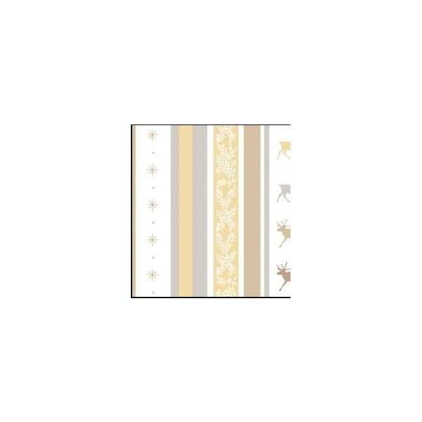 Transparentpapier 115 g/qm A4 VE=25 Blatt Classic Christmas creme/braun Motiv 4