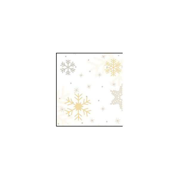 Transparentpapier Rolle 115 g/qm 50x61cm Classic Christmas creme/braun Motiv 03