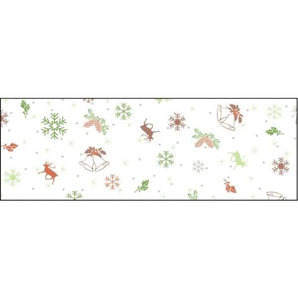 Transparentpapier 115 g/qm A4 VE=5 Blatt Classic Christmas rot/grün Motiv 05
