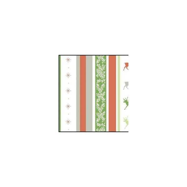 Transparentpapier 115 g/qm A4 VE=25 Blatt Classic Christmas rot/grün Motiv 4