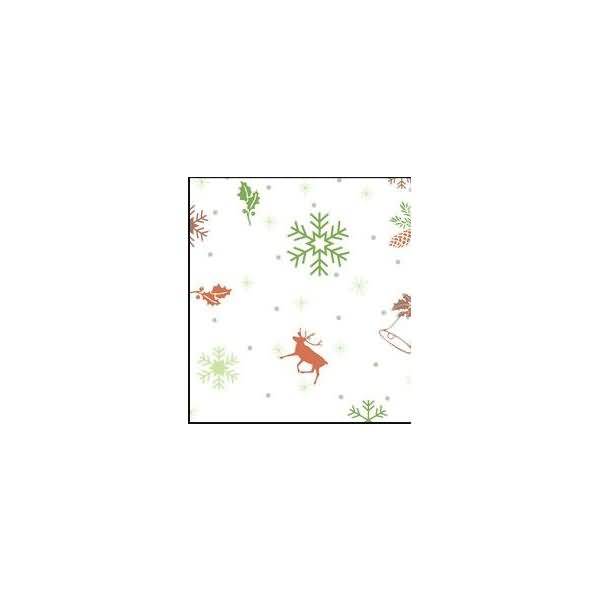 Transparentpapier 115 g/qm A4 VE=25 Blatt Classic Christmas rot/grün Motiv 5