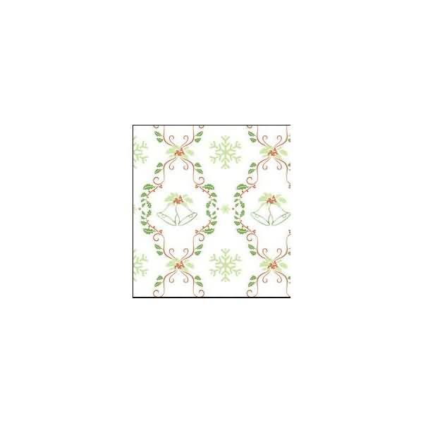 Transparentpapier Rolle 115 g/qm 50x61cm Classic Christmas rot/grün Motiv 01