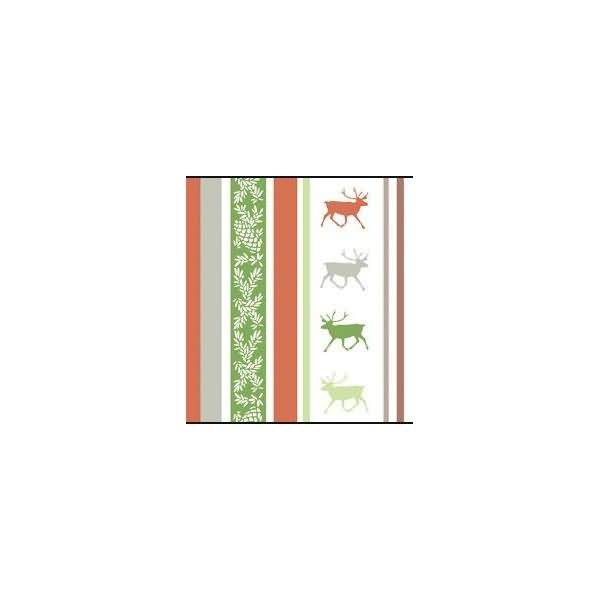 Transparentpapier Rolle 115 g/qm 50x61cm Classic Christmas rot/grün Motiv 04