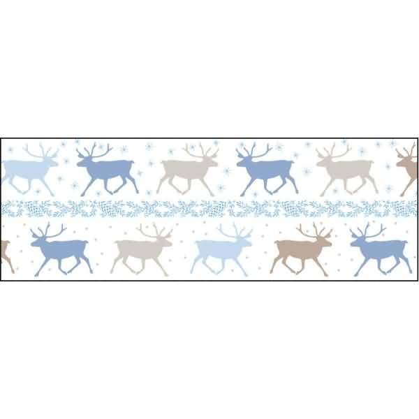 Transparentpapier 115 g/qm A4 VE=5 Blatt Classic Christmas blau/braun Motiv 2