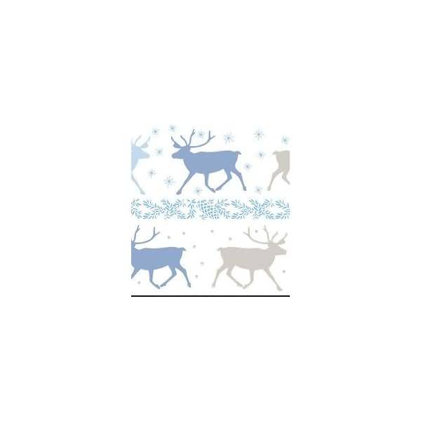Transparentpapier 115 g/qm A4 VE=25 Blatt Classic Christmas blau/braun Motiv 2