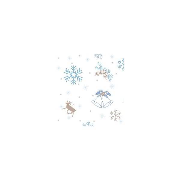 Transparentpapier 115 g/qm A4 VE=25 Blatt Classic Christmas blau/braun Motiv 5