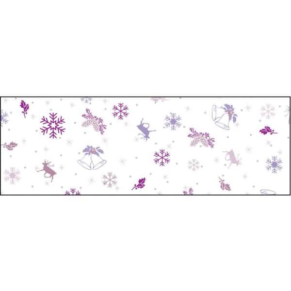 Transparentpapier 115 g/qm A4 VE=5 Blatt Classic Christmas flieder/brombeer Motiv 05