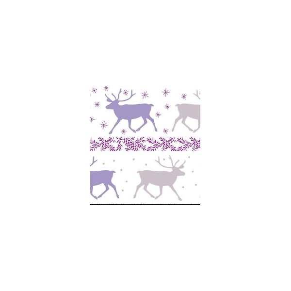 Transparentpapier 115 g/qm A4 VE=25 Blatt Classic Christmas flieder/brombeer Motiv 2