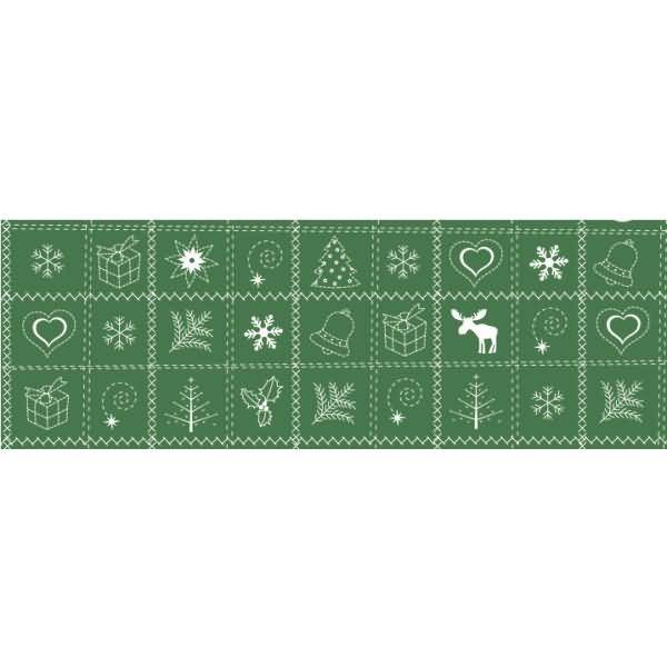 Transparentpapier 115 g/qm A4 VE=5 Blatt Country Christmas grün