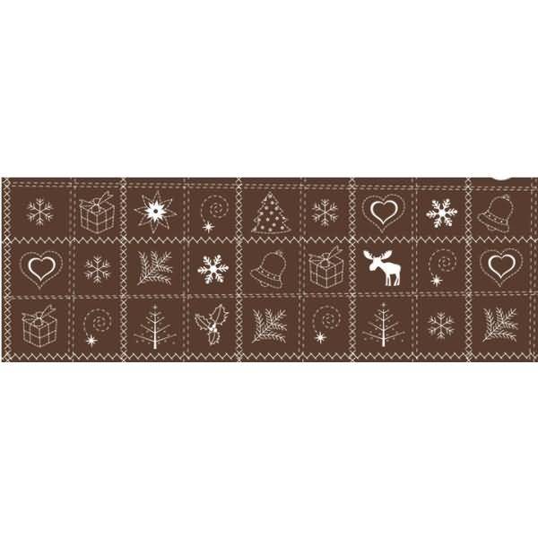 Transparentpapier 115 g/qm A4 VE=5 Blatt Country Christmas braun