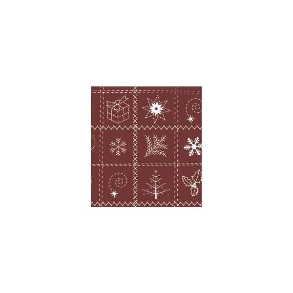 Transparentpapier 115 g/qm A4 VE=25 Blatt Country Christmas rot