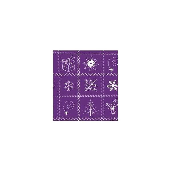 Transparentpapier 115 g/qm A4 VE=25 Blatt Country Christmas violett