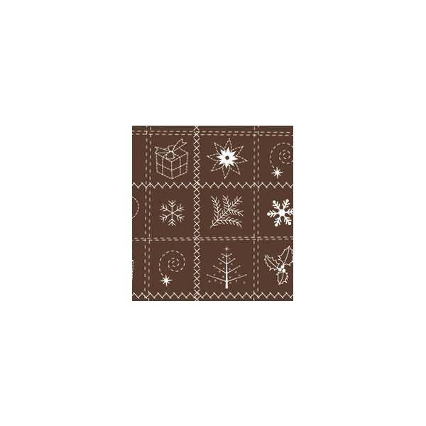 Transparentpapier 115 g/qm A4 VE=25 Blatt Country Christmas braun