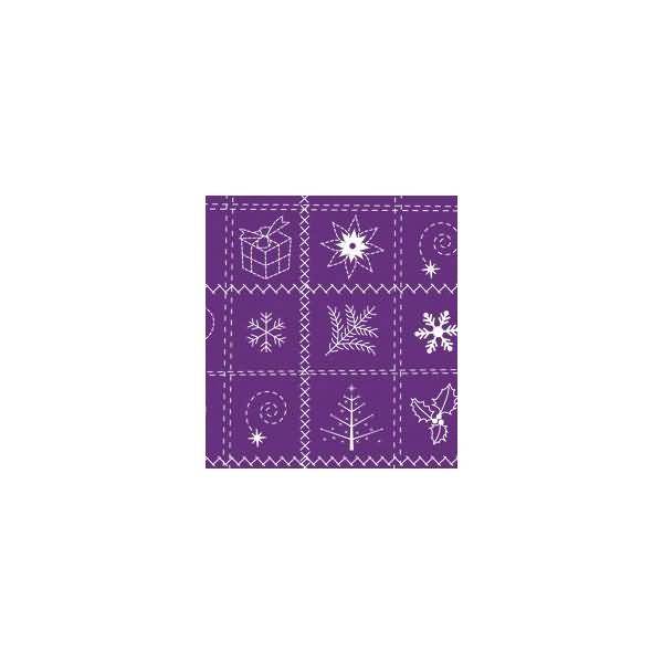 Transparentpapier Rolle 115 g/qm 50x61cm Country Christmas violett