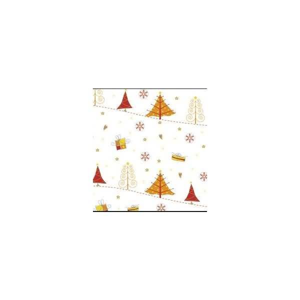 Transparentpapier Rolle 115 g/qm 50x61cm Magic Christmas rot