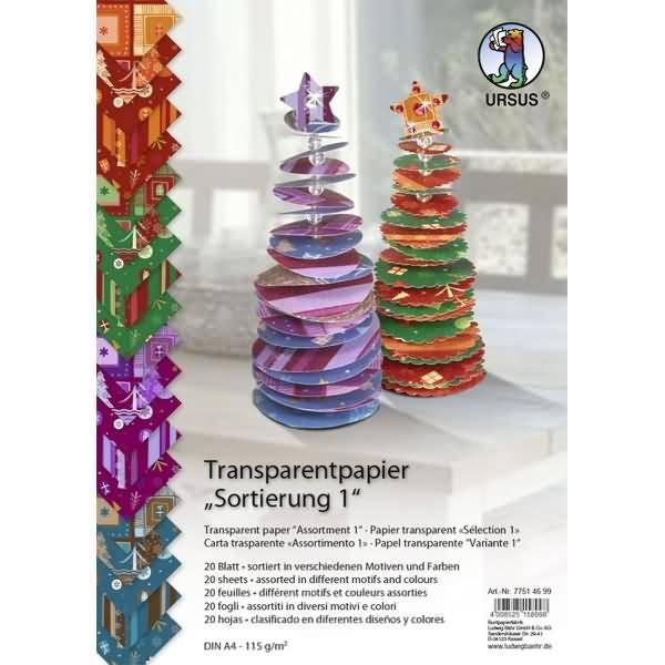 Transparentpapier 115g/qm A4 VE=20 Blatt Sortierung 1