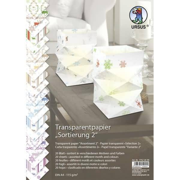 Transparentpapier 115g/qm A4 VE=20 Blatt Sortierung 2