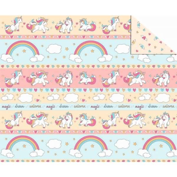 Transparentpapier 115g/qm A4 VE=5 Blatt Einhorn Motiv 02