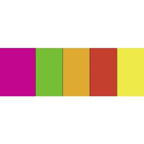 Leucht-Tonpapier 140g/qm 23x33cm VE=10 Blatt 5 Farben sortiert