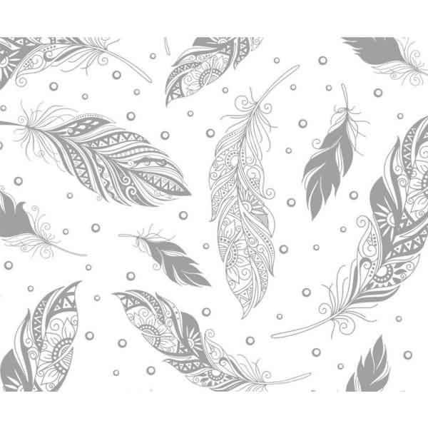 Zauberpapier 250g/qm 48x67cm Federn