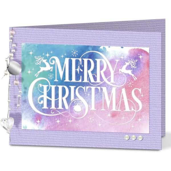 Zauberpapier 250g/qm 48x67cm Merry Christmas