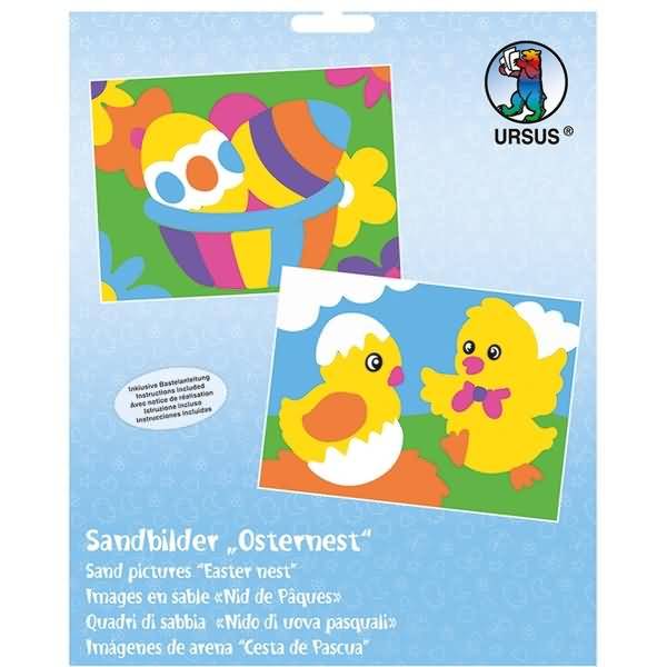 Kreativset Sandbilder 'Osternest' 2 Motive 'Osternest'