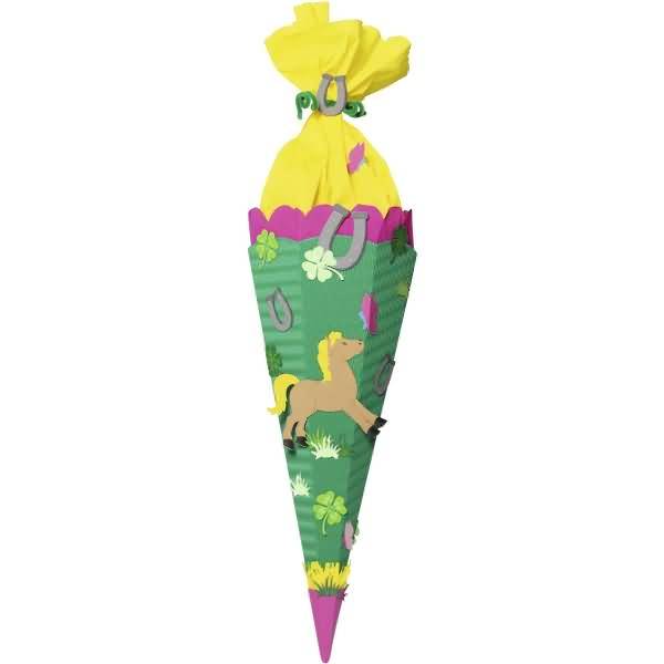 Schultüten-Bastelset 68cm Pferd