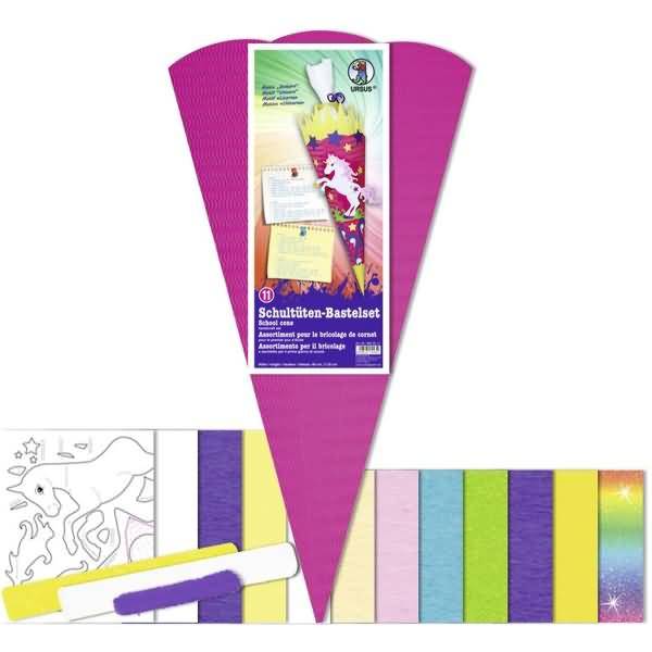 Schultüten-Bastelset 68cm Einhorn