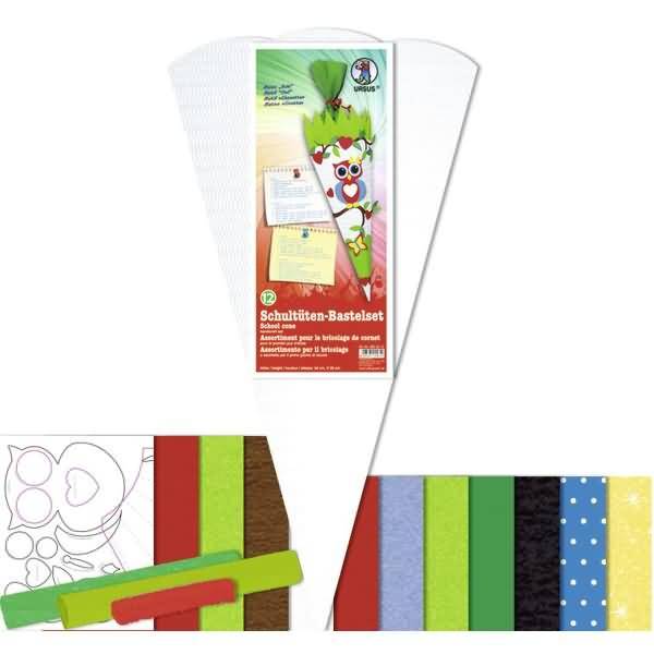 Schultüten-Bastelset 68cm Eule 1
