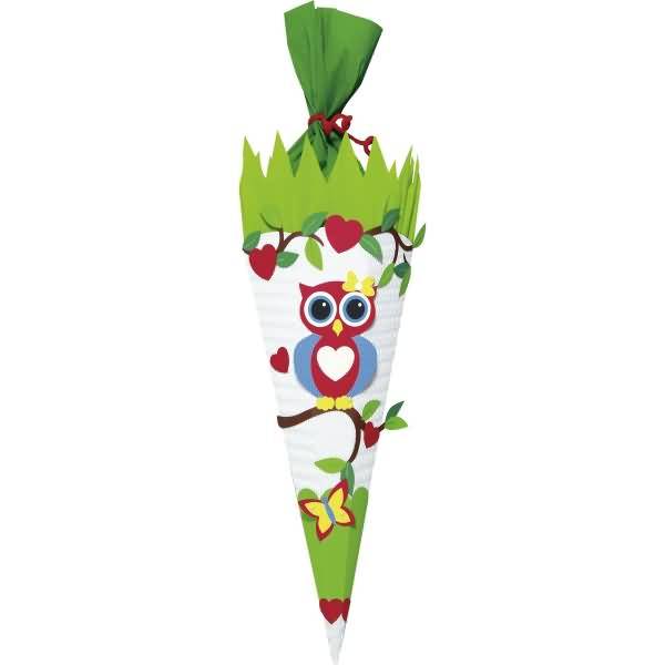 Schultüten-Bastelset 68cm Eule 1
