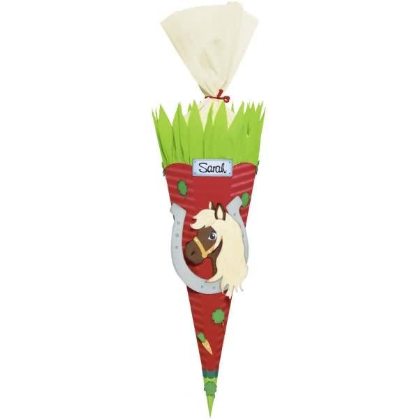 Schultüten-Bastelset 68cm Pony