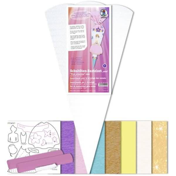 Schultüten-Bastelset-Mini 41cm Prinzessin