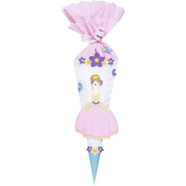 Schultüten-Bastelset-Mini 41cm Prinzessin