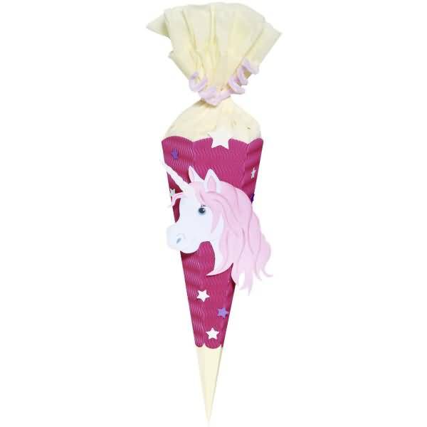 Schultüten-Bastelset-Mini 41cm Einhorn