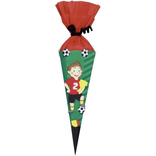 Schultüten-Bastelset-Mini 41cm Fußballer