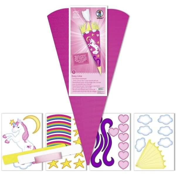 Schultüten-Bastelset 68cm easy line Einhorn