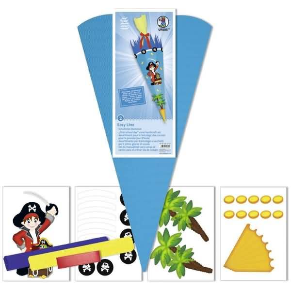 Schultüten-Bastelset 68cm easy line Pirat