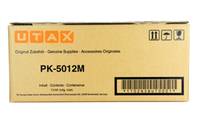 UTAX PK-5012M Original-Tonerpatronenschachtel mit Barcode und Handlingsymbolen auf einer beigefarbenen Verpackung.