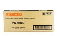 UTAX PK-5012C Tonerpatrone in einer beigen Verpackung mit Barcode und Handhabungssymbolen