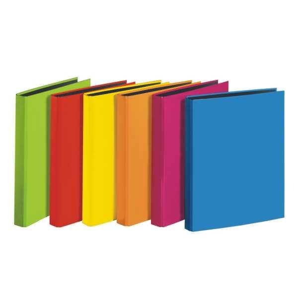 Ringbuch Velocolor A4 25mm 4 Ringe farbig sortiert