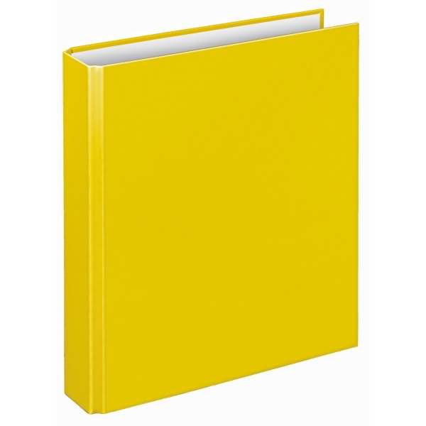 Ringordner Basic A5 PP kaschiert 2-D-Ring-Mechanik 25mm gelb