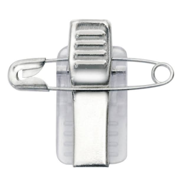 Clips mit Nadel für Namenschilder selbstklebend