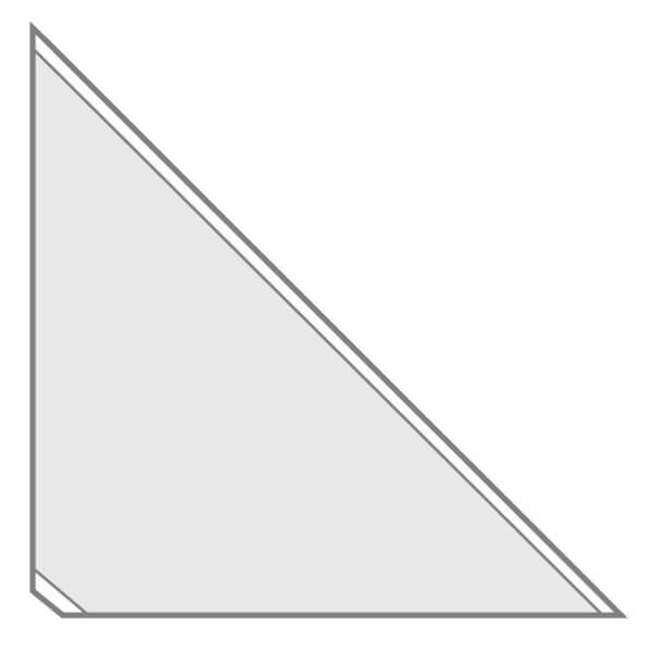 Dreiecktaschen Velocoll selbstklebend 14x14cm VE=8 Stück