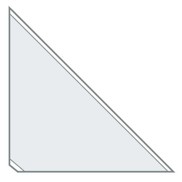 Veloflex Dreiecktasche 2211100 14x14cm sk PP glasklar